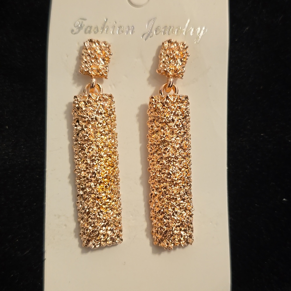 Gold earrings